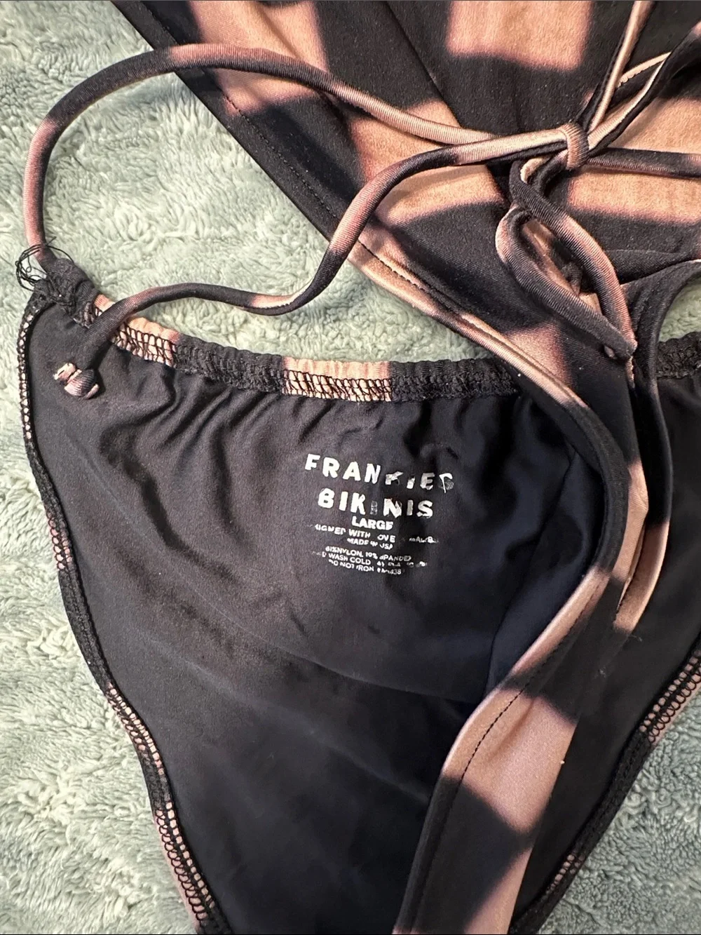 Rare Limited Edition Frankie's Bikinis x Alo Checkerboard One-Piece Swimsuit